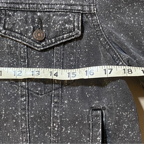 MTv Upstyled LEVIs Denim Jacket with Embroidery Accented Patch - One of A Kind - Picture 9 of 17